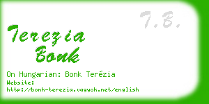 terezia bonk business card