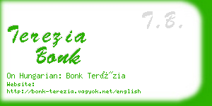 terezia bonk business card